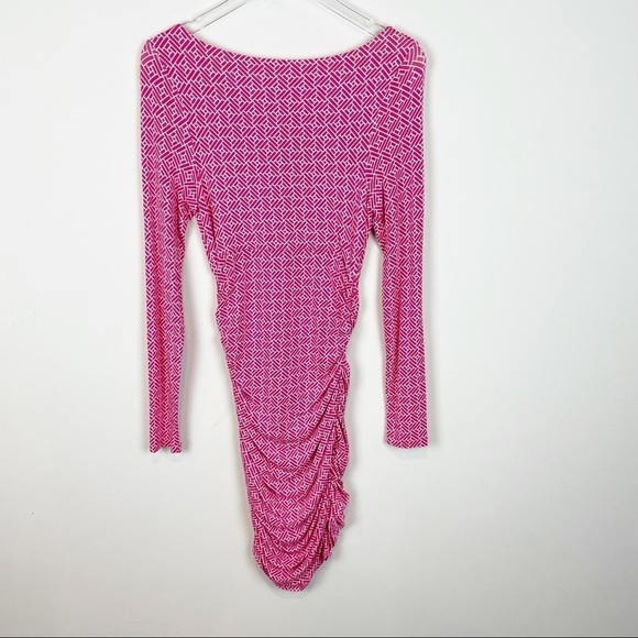 NEW Tart Pink Long Sleeve Dress Size S - Picture 6 of 6